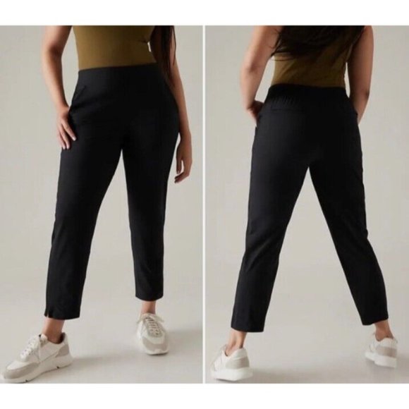 Athleta Pants - Athleta Womens Plus Size 22 Brooklyn Ankle Casual Stretch Pants In Black NEW